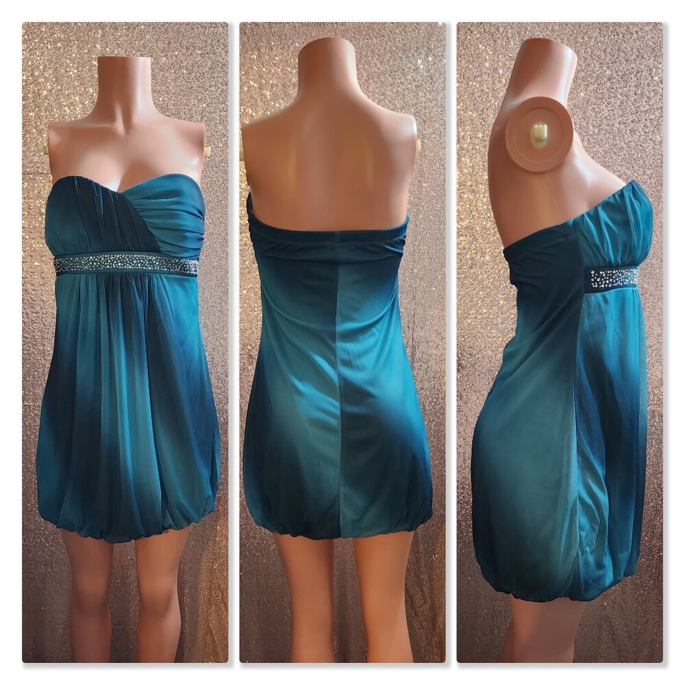Rhinestone Strapless Dress